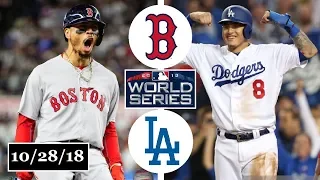 Boston Red Sox vs Los Angeles Dodgers Highlights || World Series Game 5 || October 28, 2018