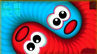 Worms Zone.io || Giant Slither Sanke Top 1 🐍 || worms zone best gameplay 🐍 || #032