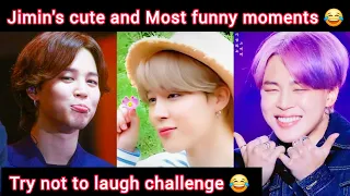 Jimin's cute and Most funny moments in Hindi //Try not to laugh challenge 😂 // #bts #jimin #youtube