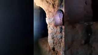 cave carved in sandstone