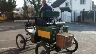 Steam car first test run