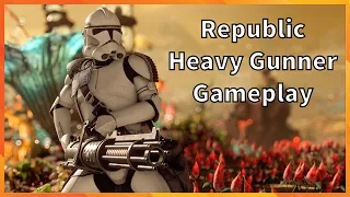 Republic Heavy Gunner Gameplay Star Wars Battlefront 2