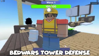 Can't Believe This Was a Thing! •BedWars Tower Defense• | Roblox