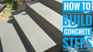 Diy concrete steps #1 grades and forms