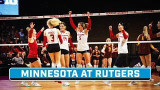 Minnesota at Rutgers | Big Ten Women's Volleyball | Oct. 7, 2023