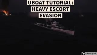 UBOAT tutorial, How to evade heavily defended convoys after and attack.