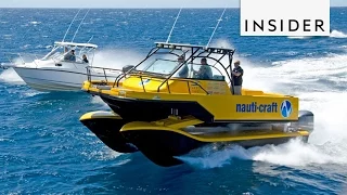 Nauti-Craft boat hydraulic suspension can handle any wave