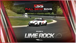 iRacing - Full Send Sims Spec Miata Series || Round 6 - Lime Rock Park