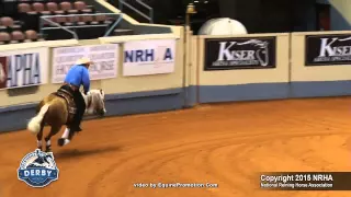 Wimpys Little Freckl - ridden by Peter Defreitas - 2015 NRHA Derby Open Derby (Sec. 2)