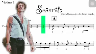 #Señorita #violinsheets Señorita - Shawn Mendes - violin sheets - partitura violino