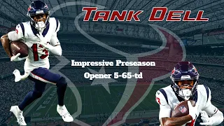 Tank Dell's Nfl Debut (5-65-TD)