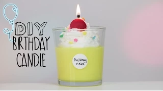 DIY BDAY Cake Candle