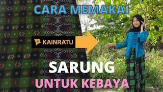 Cara Membuat Sarung Jadi Rok Kebaya | Tutorial Sarung Perempuan 0858-7782-1413