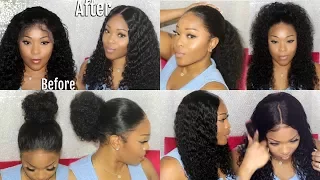 Wig Or NATURAL HAIR | Most Realistic Looking Curly 360 Lace Frontal Wig | Lace Wig Install | Ywigs