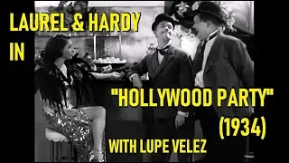 Laurel & Hardy in "Hollywood Party" (1934) with Lupe Velez