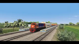 kereta api ekonomi pt kai, cinematic railfanning, trainz simulator gameplay realistic graphic