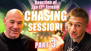 Dana White & Stevewilldoit Chasing Session Went Absolutely Insane!! PART 3 #blackjack #casino #vegas