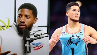 'Sorry Ass Response' Paul George Annoyed with Devin Booker's Comments About Klay Thompson! Podcast P