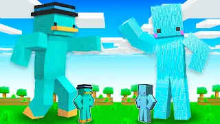 ESTATUA de Turbo vs ESTATUA de Awita en Minecraft!