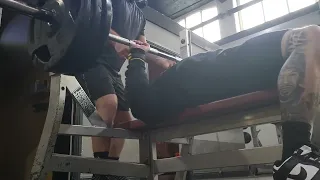 Bench press 315lbs/140kg and the first time I have done 1 rep max in a while.