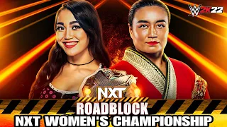 Roxanne Perez vs Meiko Satomura Full Match WWE NXT RoadBlock 07 March 2023 Highlights