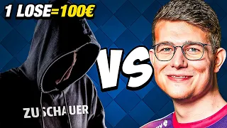 😨💰ICH gegen EUCH! | Niederlage = 100€ an den Gewinner! | Clash Royale Deutsch