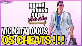 GTA Vice City Remastered: TODOS OS CHEATS !!!