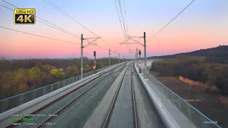 4K CABVIEW Novi Sad - Beograd - Novi Sad 200km/h -- IC train 551/552 -- Stadler KISS