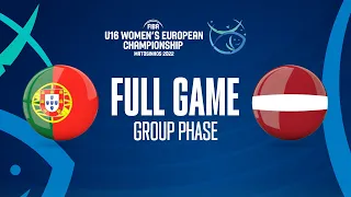 Portugal v Latvia | Full Basketball Game | FIBA U16 Women's European Championship 2022