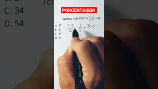 Porcentagem com Fração.