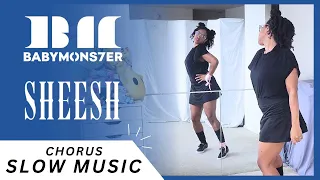 BABYMONSTER - “Sheesh” Dance tutorial (SLOW MUSIC + MIRROR) 👌