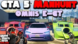 GTA 5 RELAY MANHUNT - Omnis e-GT VS Vigilantes ft. @twingoplaysgames & @HarmNone