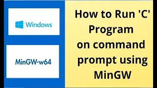 Run 'C' program on Command Prompt(cmd).
