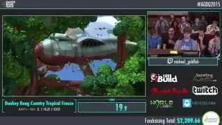 AGDQ 2015 DKC Tropical Freeze Any% Speed Run in 1:35:36 by Michael Goldfish #AGDQ2015 #60fps