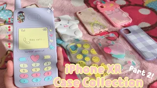 iPhone XR Case Collection 2021 ( try on ) | kawaii edition 🎀 | unboxing new cases 📱