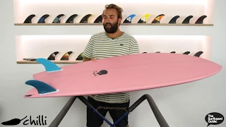 Chilli Surfboards Sugar + Futures EN & T1 twin fins review - The Surfboard Guide