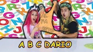 FAZENDO SLIME EM ORDEM ALFABÉTICA - ( Making Slime in Alphabetical Order)  | Família Maloucos