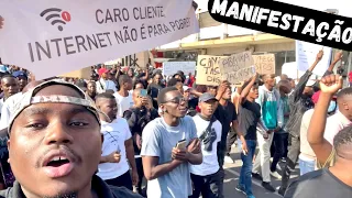 Saímos pra Manifestar nas Ruas de Maputo * Manifestação de internet em Moçambique *