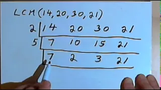 Finding the LCM of 3 or more numbers 127-2.22