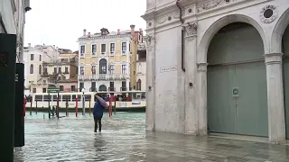 Улицы Венеции затоплены из-за непогоды