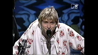 MTV Awards - Nirvana - Best New Artist Award Acceptance Speech (1991)