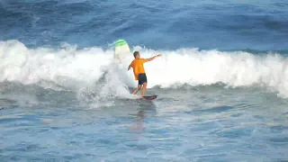 Morning session with Mega Semadhi in Uluwatu Beach