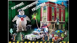 Playmobil Ghostbusters Collection Firehouse House , Ecto 1  , Stay Puft , Slimer and More