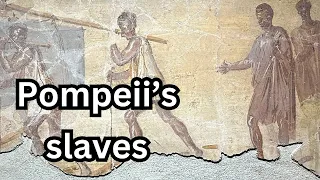 How did enslaved and marginalized people live in Pompeii?