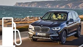 BMW X3 xDrive20d - fuel consumption: city, 90, 120, 140 km/h :: [1001cars]