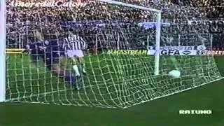 Serie A 1992-1993, day 12 Fiorentina - Juventus 2-0 (B.Laudrup, Sartor o.g.)