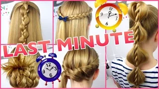 5 x 3 Minuten Frisuren ♥ Last Minute ♥ coole Frisuren auf die Schnelle