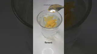 TURMERIC water for glowing skin💫| #shorts  #ytshorts #youtubeshorts