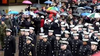 Remembrance day Veterans In muster Portsmouth