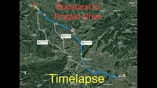 Budapest to Prague Drive - Timelapse (4K)